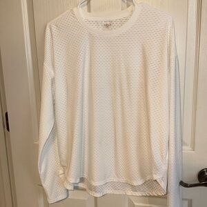 Calia Renew white performance long sleeve